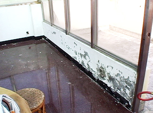 窗框滲漏水室內強面壁癌嚴重(台灣漿造工業有限公司)